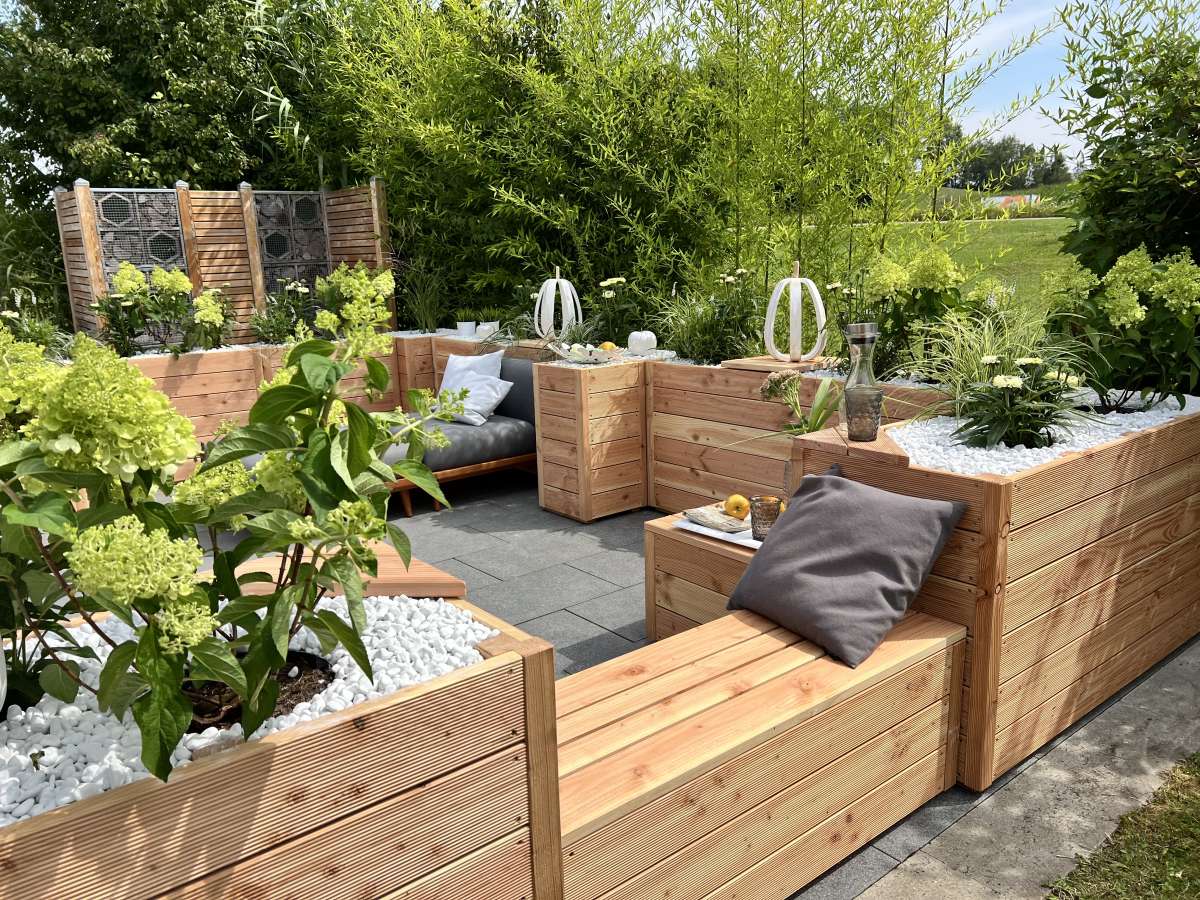 Blumenksten/Hochbeet Lrche Viktoria  Premium Gartenholz | Kbler Holz