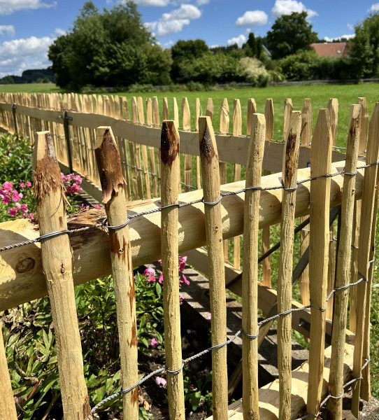 Rollenzaun Staketenzaun Kastanie