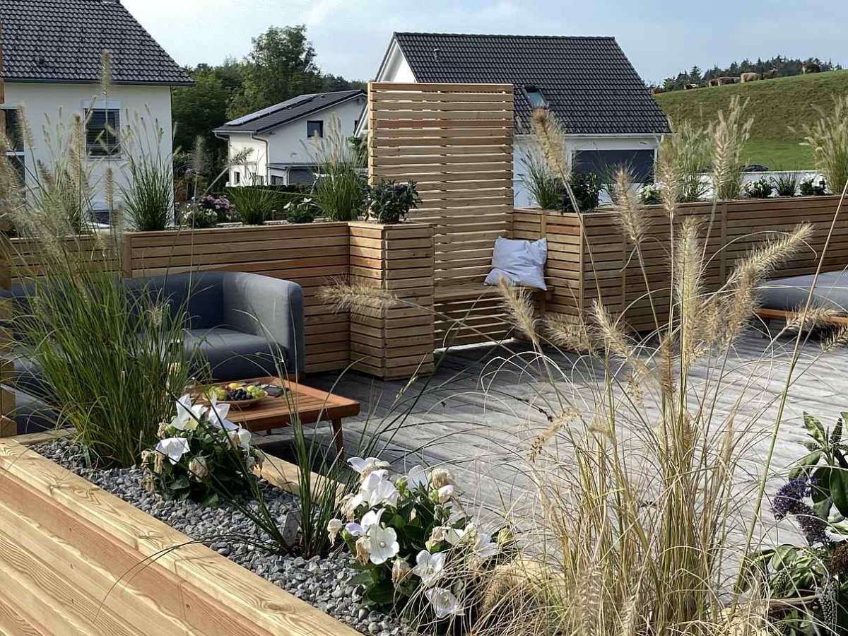 Hochbeet Pflanzksten Lrche Rhombus | Blumenksten Lrche & Robinie &  kesseldruckimpr. | Blumenkasten / Hochbeete | HOLZ IM GARTEN | Kbler Holz