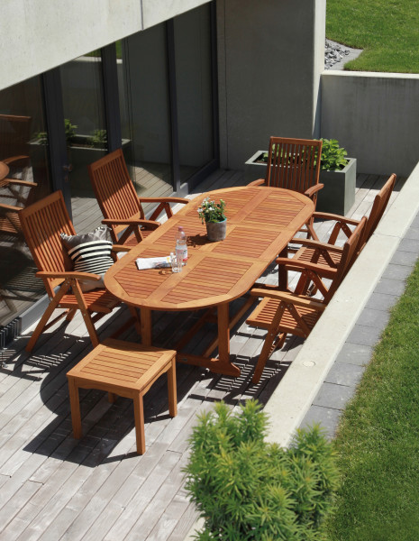 Tisch Torino II 180/240 cm Robinienholz
