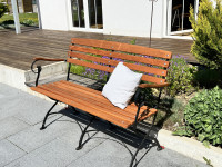 Klappbank Robinie / Metall Tosca