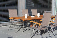 Gartenset Robinie ausziehbar + 6 Stühle